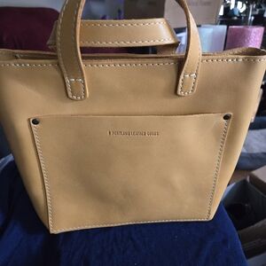 Portland Leather Mini Crossbody in Sunflower